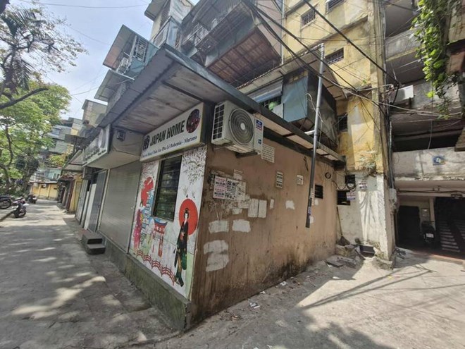 Một góc khu tập thể Nghĩa Tân (quận Cầu Giấy, Hà Nội)