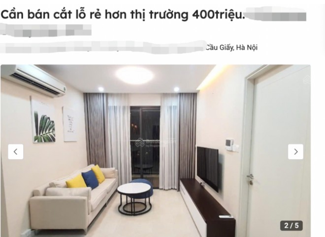 Nhiều căn chung cư giảm giá sâu
