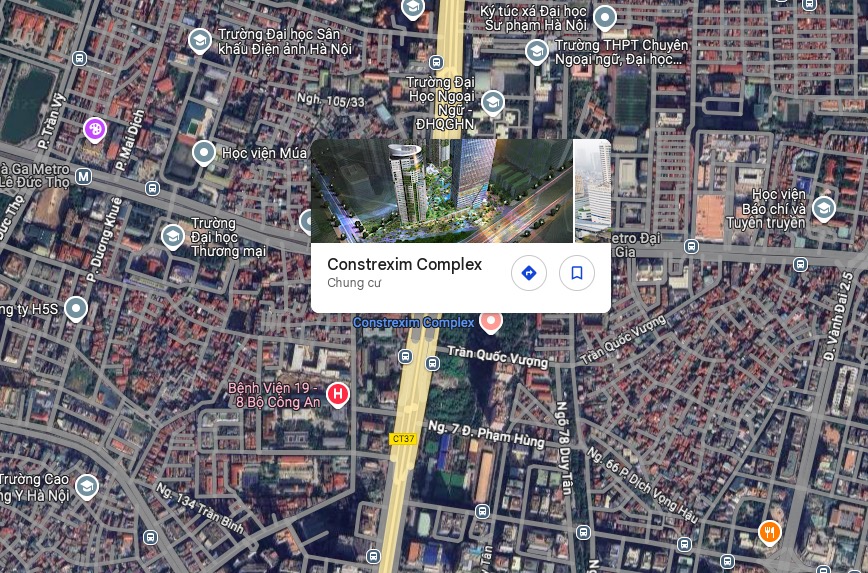 Vị trí dự án trên bản đồ